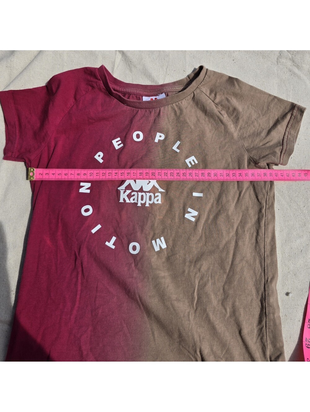 Kappa Women’s XS Burgundy/Brown Colorblock - Picture 6 of 9